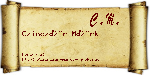 Czinczár Márk névjegykártya